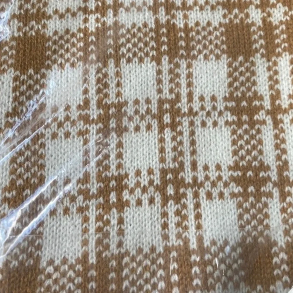 Timberland Scarf Buffalo Plaid Beige NWT Fall Cozy‎ Soft
